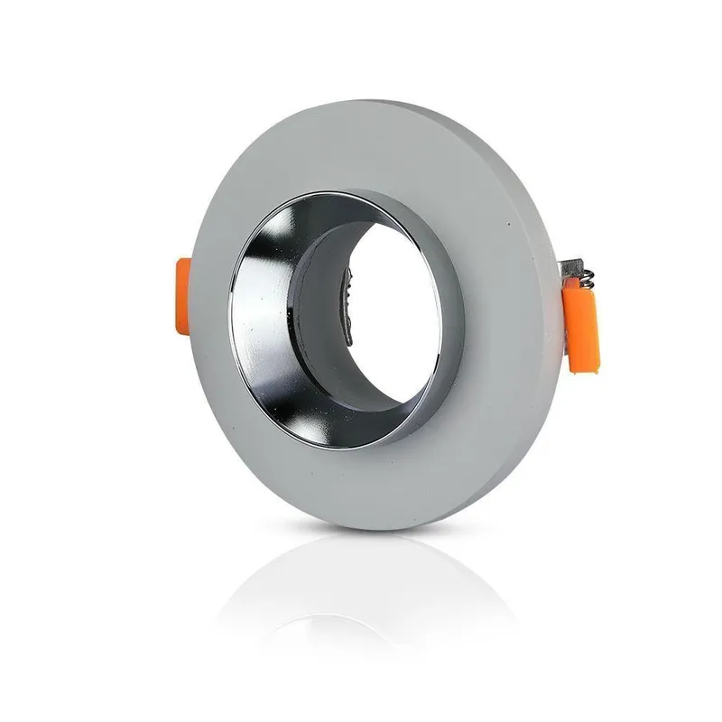 Oczko V-TAC Gips Beton GU10 Okrągłe Wpuszczane Szary/Chrom VT-862-MG