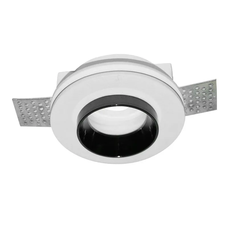 Oczko V-TAC Gips GU10 Okrągłe Wpuszczane G-K Białe+czarne VT-866-BRD 5 Lat Gwarancji