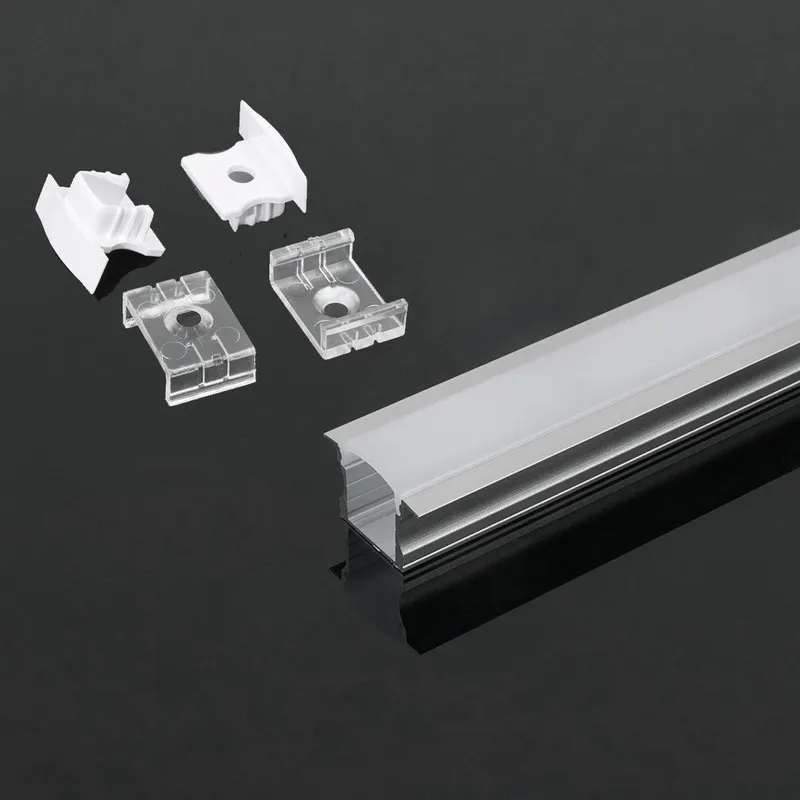 Profil Do LED Zestaw, ALU Anodowany Wpuszczany V-TAC 2mb Klosz Mleczny 23x15,5mm VT-8107