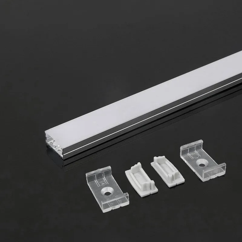 Profil Do LED Zestaw, ALU Anodowany Na Dwie Taśmy 215mm V-TAC 2mb Klosz Mleczny 23,5x10mm VT-8108