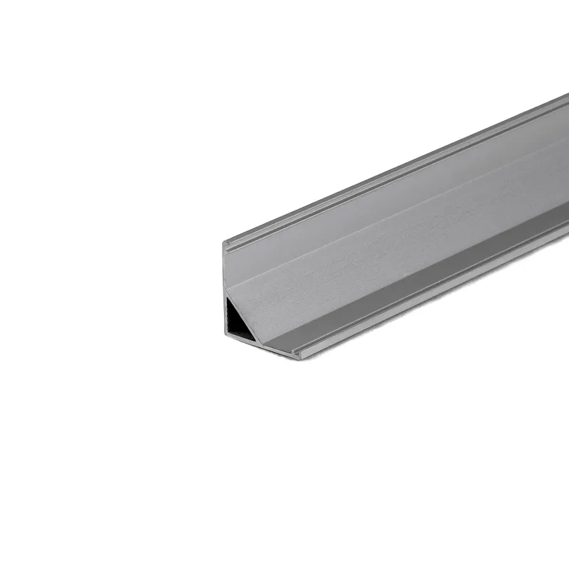 Profil Do LED Zestaw, ALU Anodowany Kątowy V-TAC 2mb Klosz Mleczny 15,8x15,8mm VT-8109