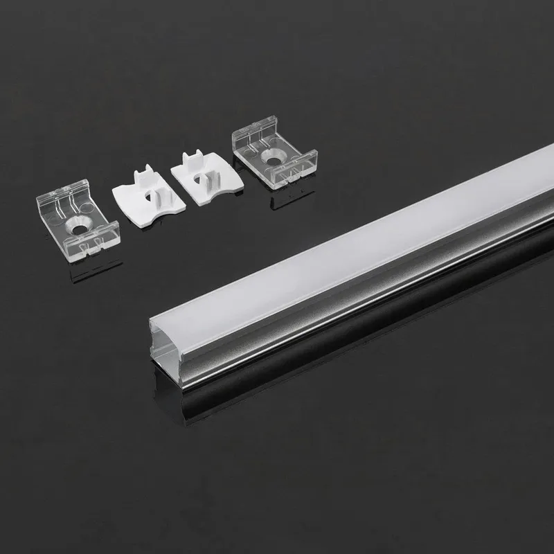 Profil Do LED Zestaw, ALU Anodowany V-TAC 2mb Klosz Mleczny 17,2x15,5mm VT-8110