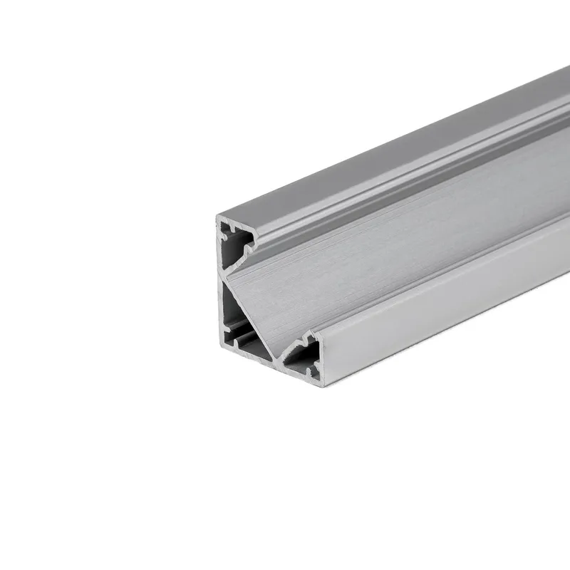 Profil Do LED Zestaw, ALU Anodowany Kątowy V-TAC 2mb Klosz Mleczny 19x19mm VT-8114