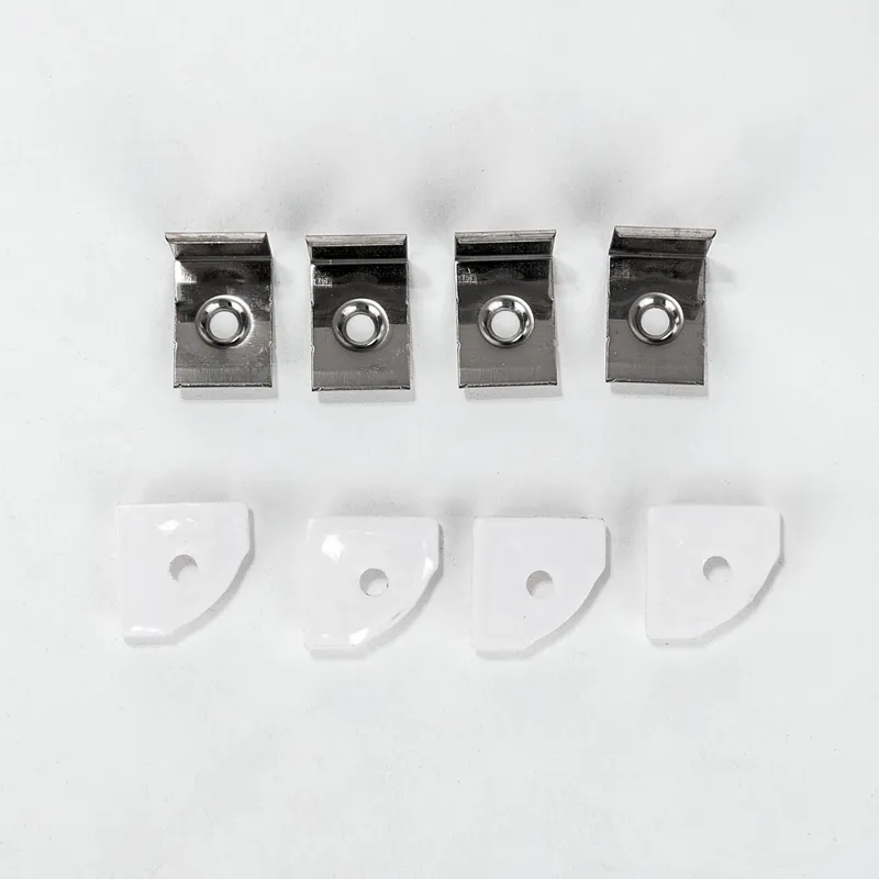 Profil Do LED Zestaw, ALU Anodowany Kątowy V-TAC 2mb Klosz Mleczny 19x19mm VT-8114
