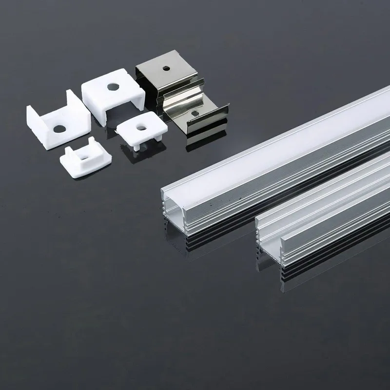 Profil Do LED Zestaw, ALU Anodowany V-TAC 2mb Klosz Mleczny 17,4x12,1mm VT-8116