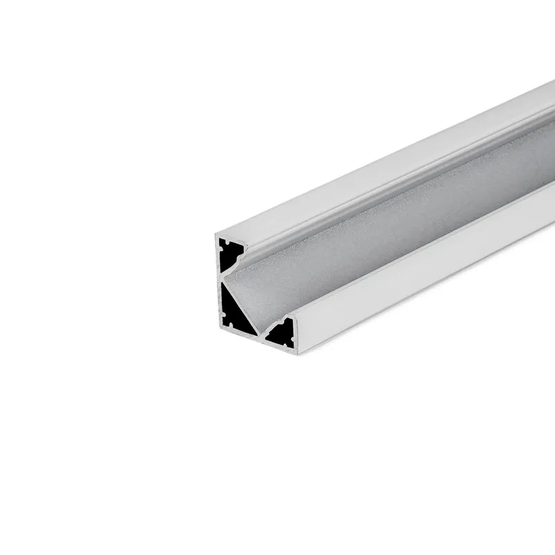 Profil Do LED Zestaw, ALU Kątowy V-TAC 2mb Klosz Mleczny 19x19mm VT-8114W 5 Lat Gwarancji - Biały