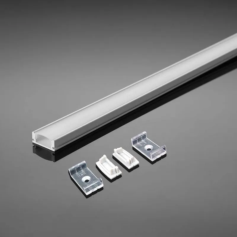 Profil Do LED Zestaw, ALU Na Dwie Taśmy V-TAC 2mb Klosz Mleczny 23,5x10mm VT-8108-W 5 Lat Gwarancji - Biały