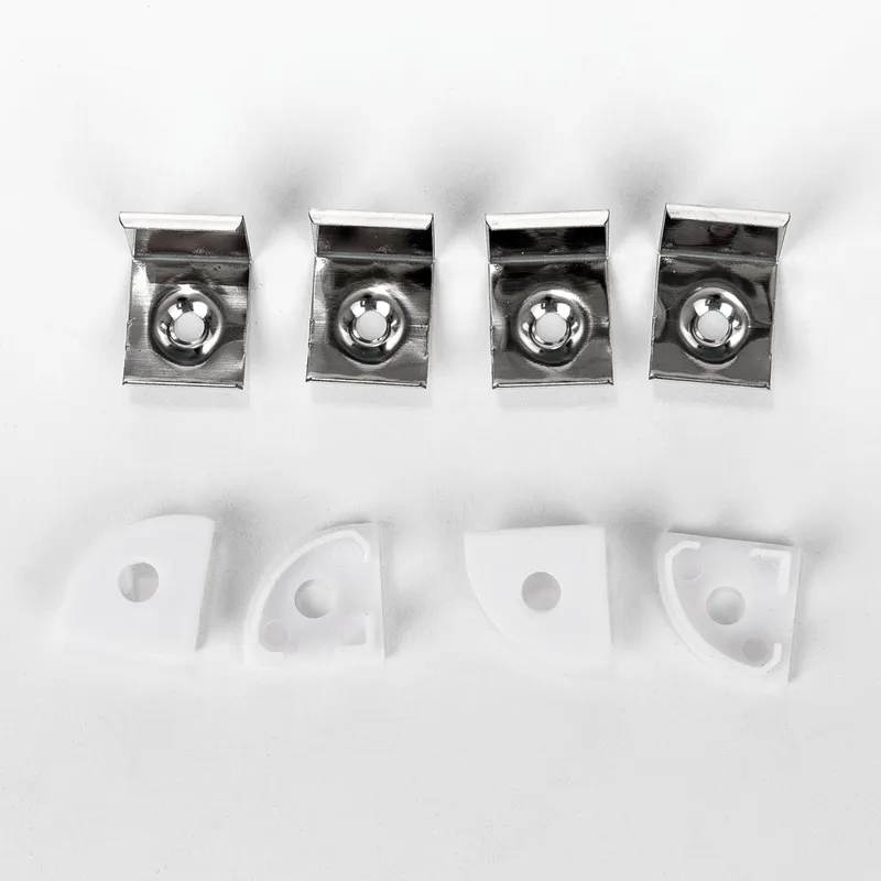 Profil Do LED Zestaw, ALU Kątowy V-TAC 2mb Klosz Mleczny 15,8x15,8mm VT-8109-W 5 Lat Gwarancji - Biały