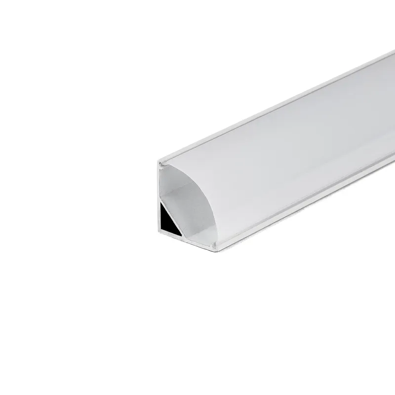 Profil Do LED Zestaw, ALU Kątowy V-TAC 2mb Klosz Mleczny 15,8x15,8mm VT-8109-W 5 Lat Gwarancji - Biały
