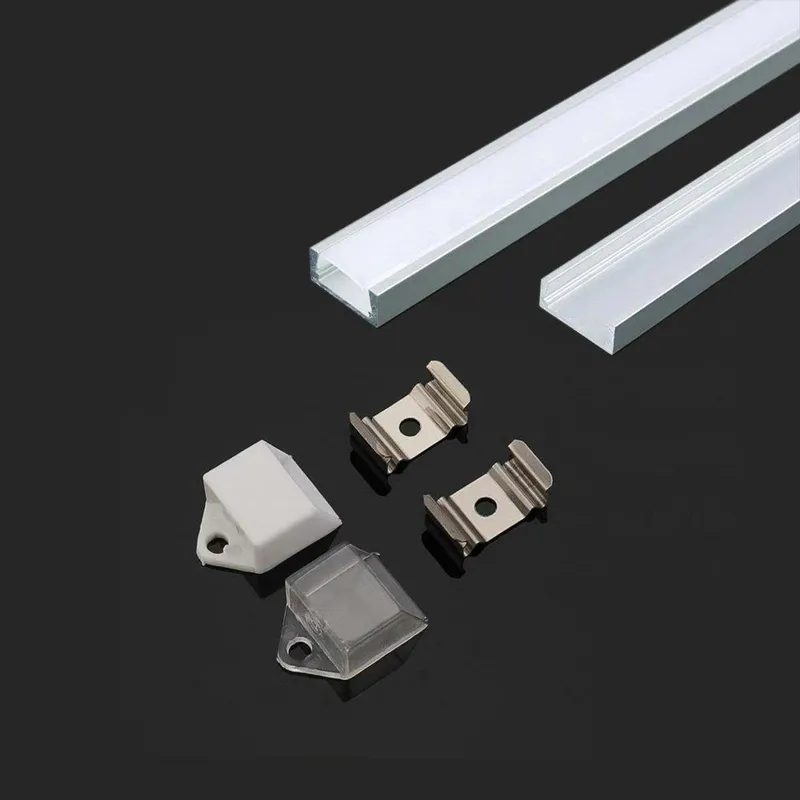 Profil Do LED Zestaw, ALU Anodowany V-TAC 2mb Klosz Mleczny 16x7mm VT-9327 5 Lat Gwarancji