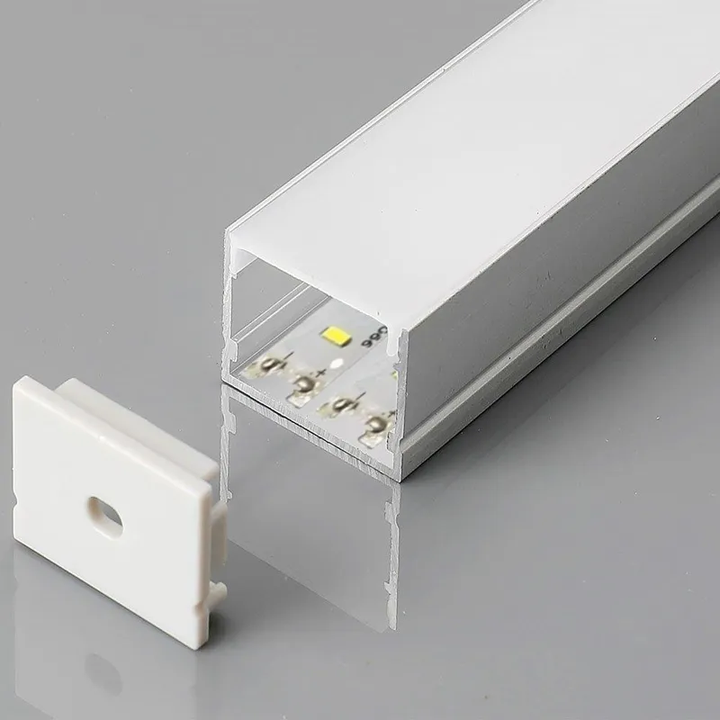 Profil Do LED Zestaw, ALU Anodowany Na Dwie Taśmy V-TAC 2mb Klosz Mleczny 30x20mm VT-8118 5 Lat Gwarancji