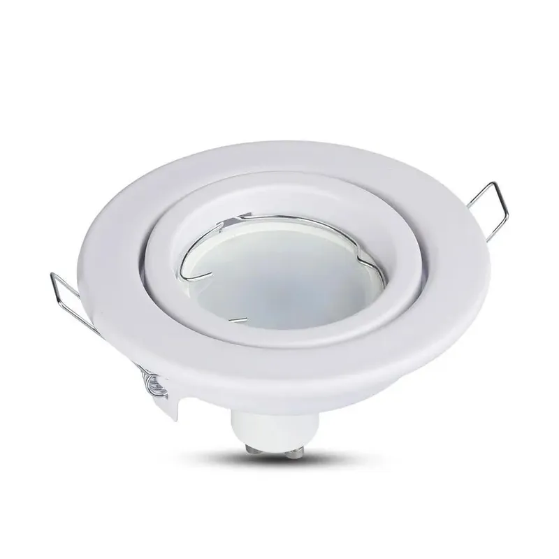 Oczko V-TAC GU10 Okrągłe Ruchome VT-7227RD-WH - Białe