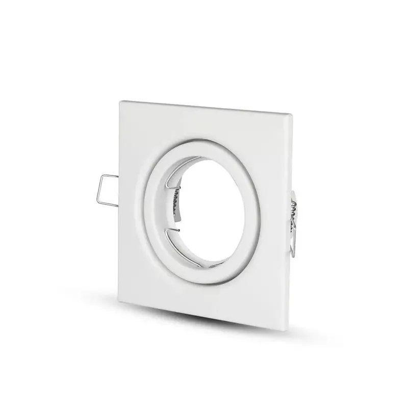 Oczko V-TAC GU10 Kwadrat Ruchome VT-7227SQ-WH 3 Lata Gwarancji - Białe