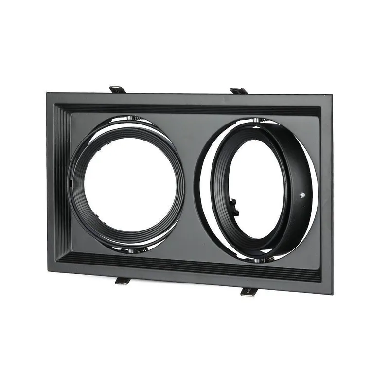 Oprawa Sufitowa Wpuszczana 2XAR111 G53 V-TAC VT-7222 - Czarna