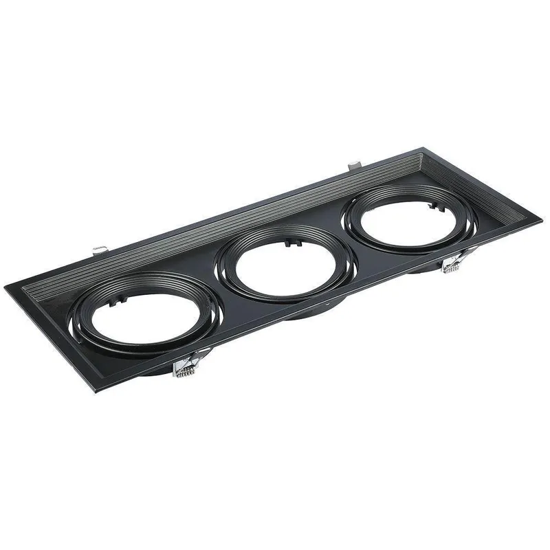 Oprawa Sufitowa Wpuszczana 3XAR111 G53 V-TAC 35831 VT-7223 - Czarna