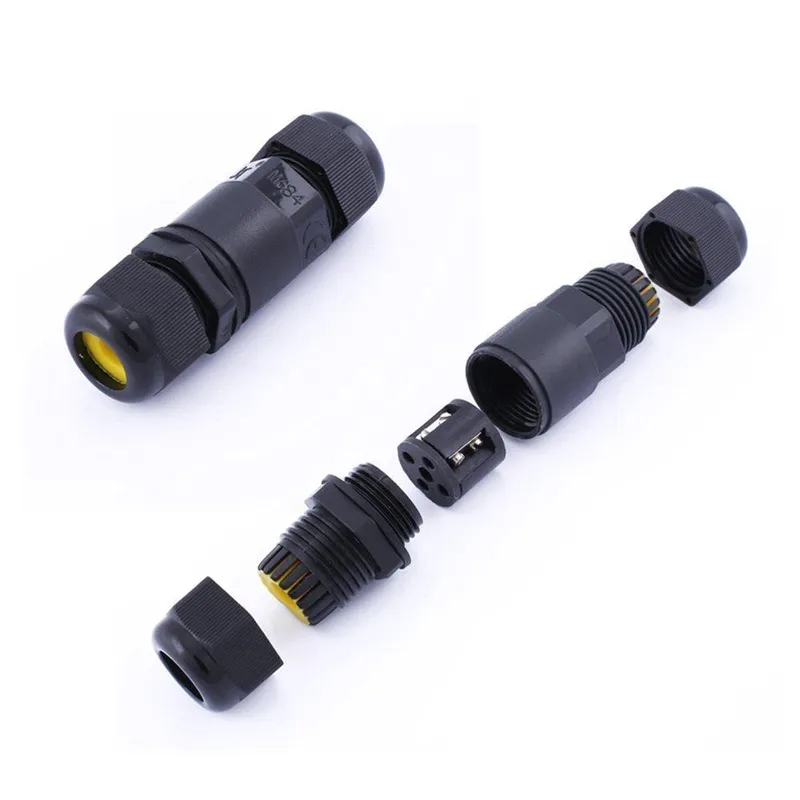 Złączka Mufa Hermetyczna 2X3PIN 0.5-1.5MM2 Średnica Przewodu 5-9MM IP68 V-TAC VT-868 - Czarna