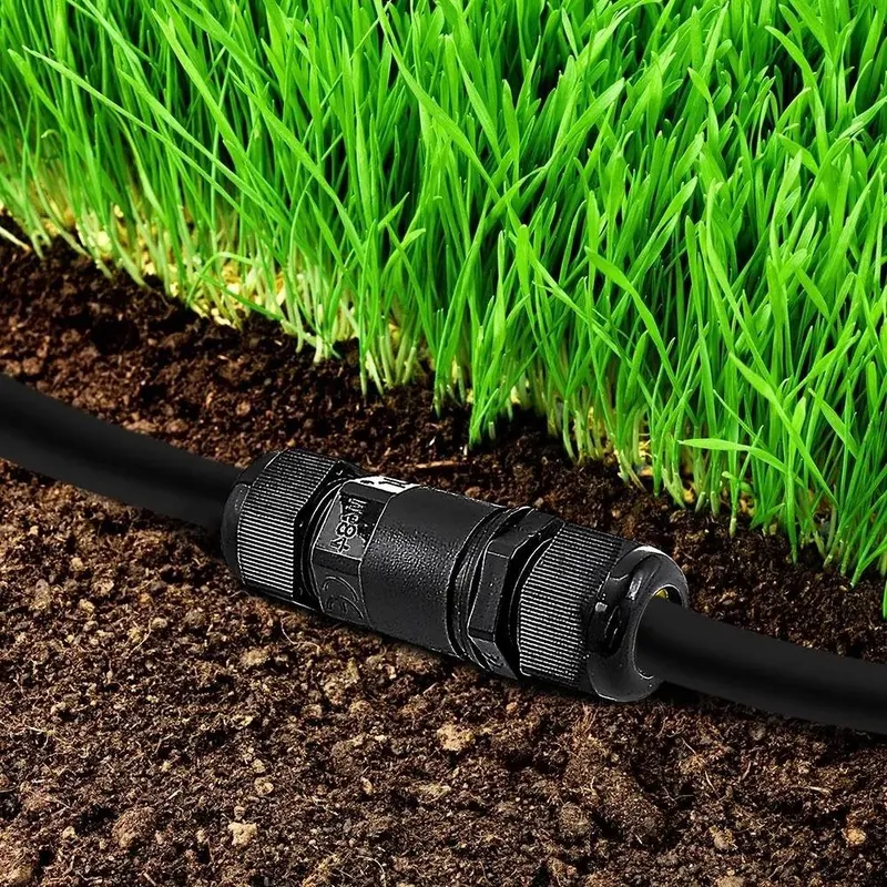 Złączka Mufa Hermetyczna 2X3PIN 0.5-1.5MM2 Średnica Przewodu 5-9MM IP68 V-TAC VT-868 - Czarna