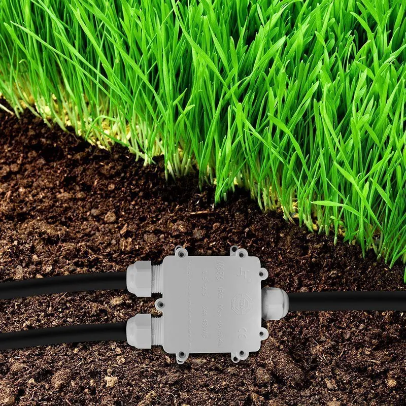 Puszka Złączka Mufa Hermetyczna 4X5PIN Trójnik 0.5-2,5MM2 Średnica Przewodu 8-12MM IP68 V-TAC VT-870 - Biała