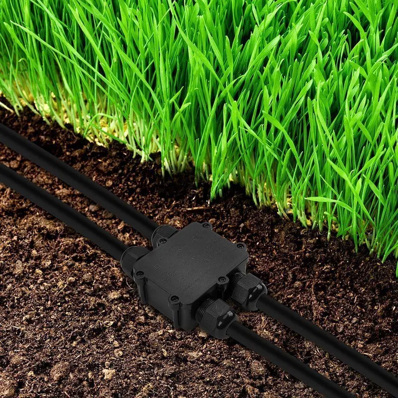 Puszka Złączka Mufa Hermetyczna 4X4PIN 0.5-4MM2 Średnica Przewodu 8-12MM IP68 V-TAC VT-871 - Czarna