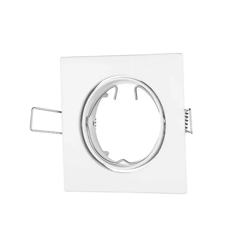 Oczko V-TAC GU10 Kwadrat Ruchome VT-779-WH-SQ - Białe