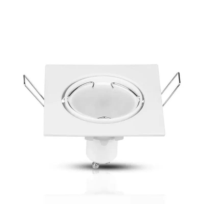 Oczko V-TAC GU10 Kwadrat Ruchome VT-779-WH-SQ - Białe