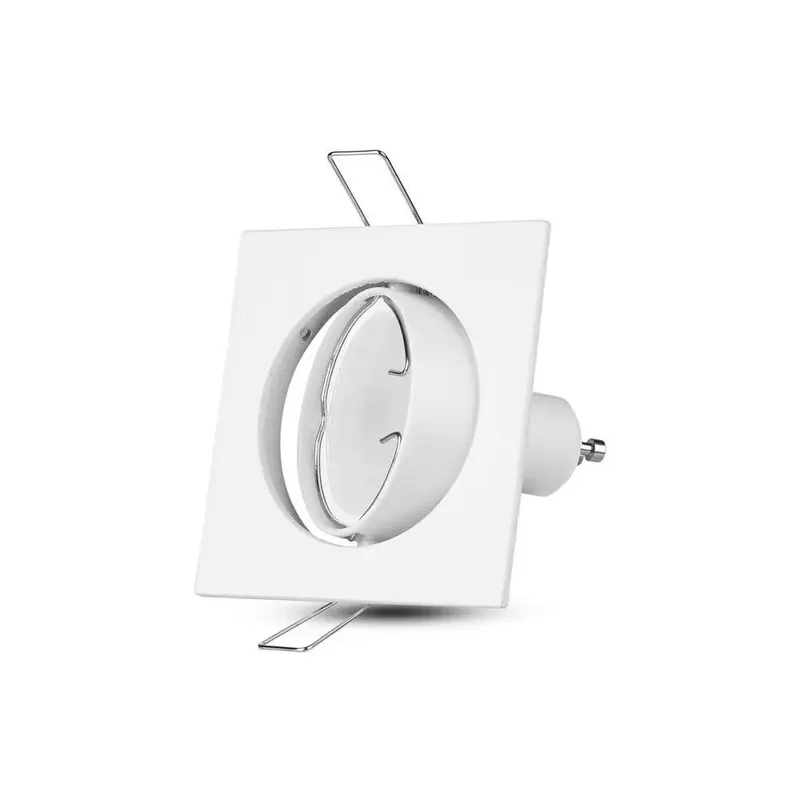 Oczko V-TAC GU10 Kwadrat Ruchome VT-779-WH-SQ - Białe