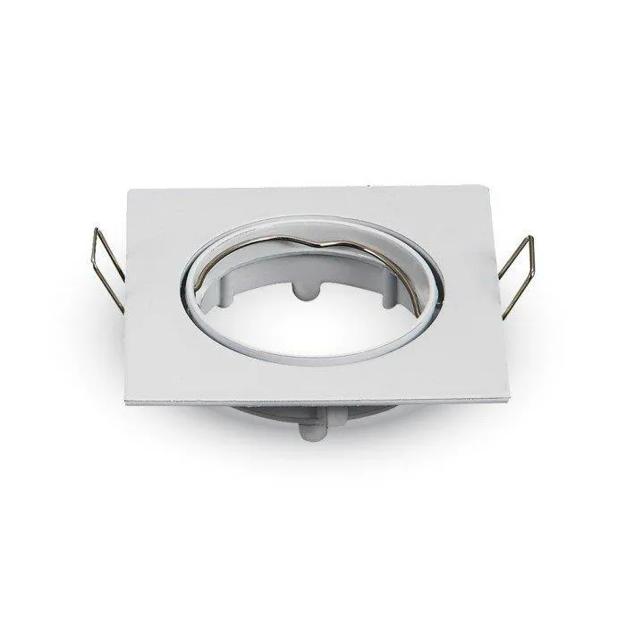 Oczko V-TAC GU10 Kwadrat Ruchome VT-779-WH-SQ - Białe