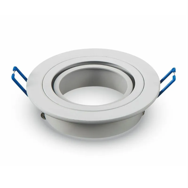Oczko V-TAC Aluminiowe Odlew 1XGU10 Okrągłe VT-782RD-WH - Białe