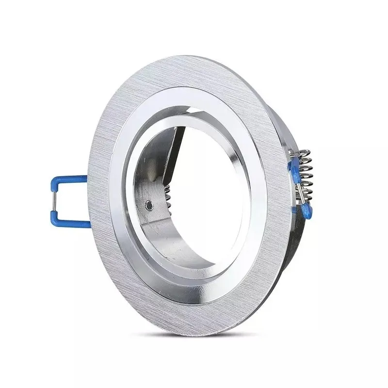 Oczko V-TAC Aluminiowe Odlew 1XGU10 Okrągłe Aluminium Szczotkowane VT-782RD-AB