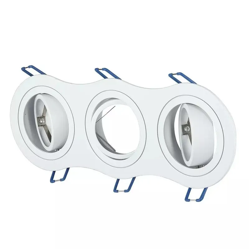 Oczko V-TAC Aluminiowe Odlew 3XGU10 Okrągłe VT-784RD-WH - Białe