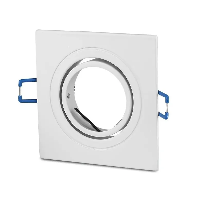 Oczko V-TAC Aluminiowe Odlew 1XGU10 Kwadrat VT-782SQ-WH - Białe