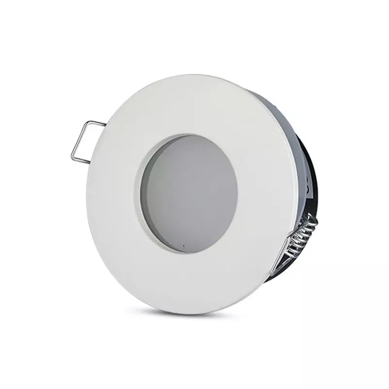 Oczko V-TAC Aluminiowe Odlew Szczelne Z Szybą IP54 GU10 Okrągłe FI84 VT-787RD-WH - Białe