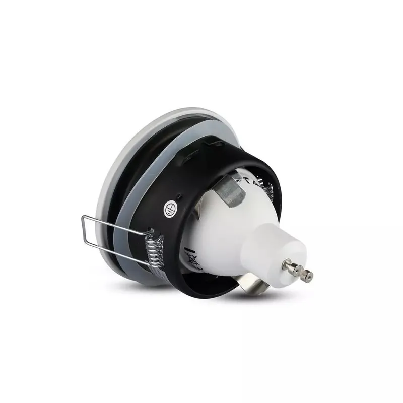 Oczko V-TAC Aluminiowe Odlew Szczelne Z Szybą IP54 GU10 Okrągłe FI84 VT-787RD-WH - Białe
