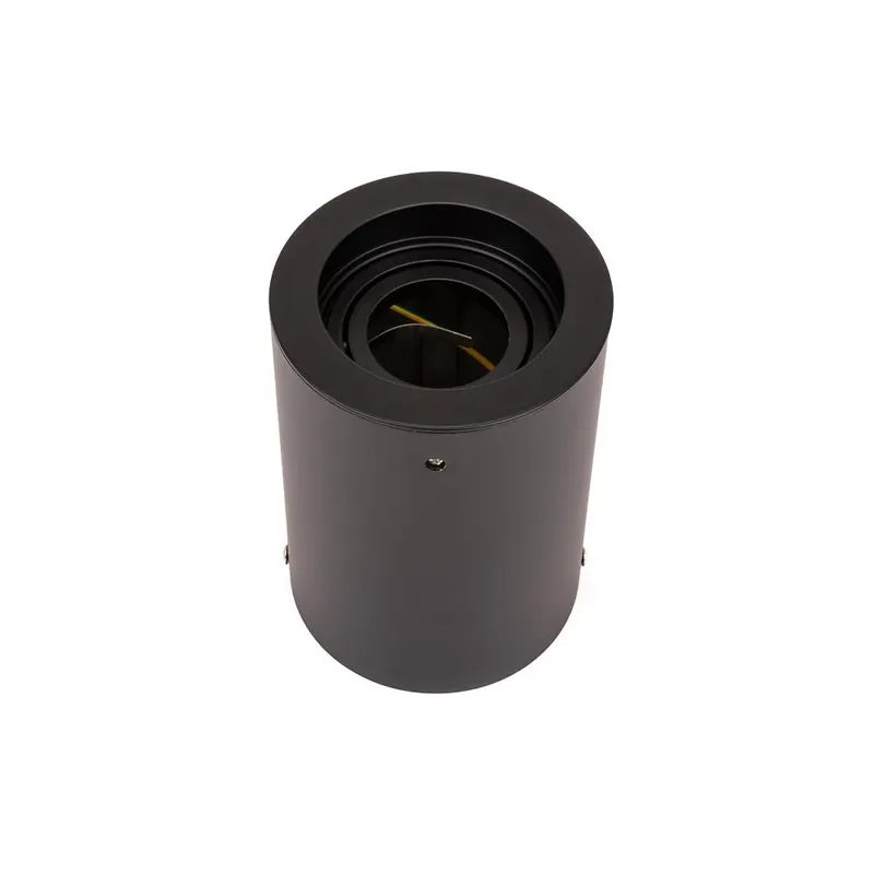 Oprawa V-TAC Aluminiowa GU10 Okrągła Natynkowa Tuba 142x100 VT-796-B - Czarna