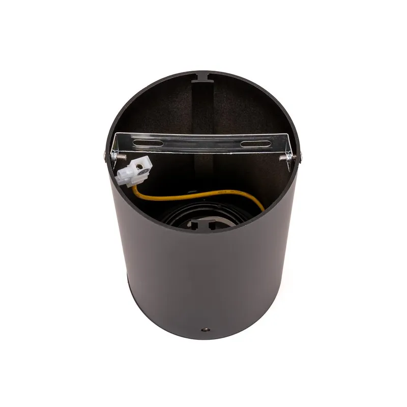 Oprawa V-TAC Aluminiowa GU10 Okrągła Natynkowa Tuba 142x100 VT-796-B - Czarna