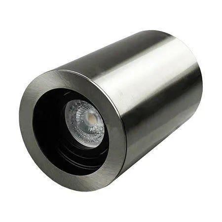 Oprawa V-TAC Aluminiowa GU10 Okrągła Natynkowa Tuba Satyna+czarny 142x100 VT-796-SN
