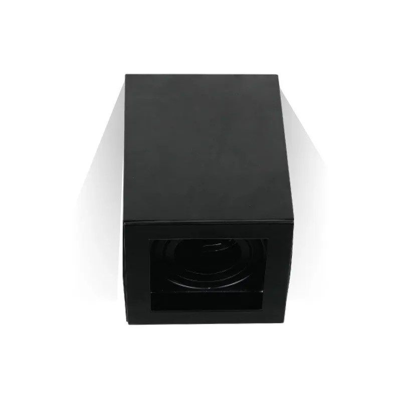 Oprawa V-TAC Aluminiowa GU10 Kostka Kwadrat Natynkowa 142x100x100 VT-797-B - Czarna
