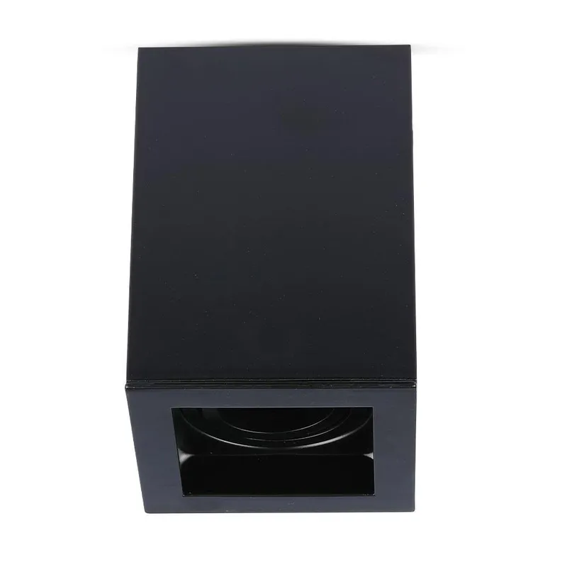 Oprawa V-TAC Aluminiowa GU10 Kostka Kwadrat Natynkowa 142x100x100 VT-797-B - Czarna