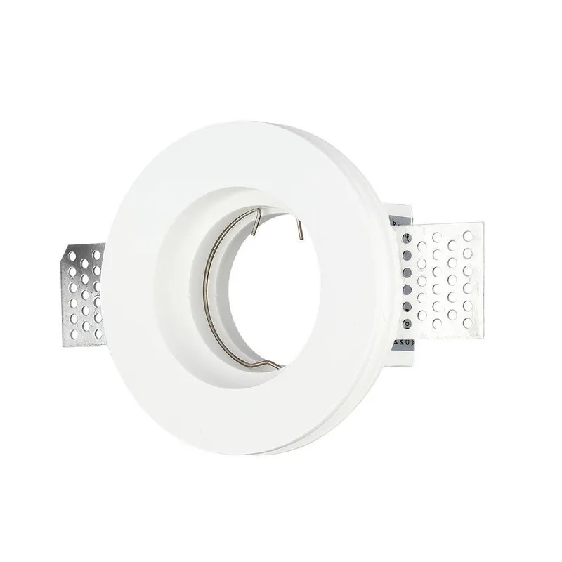 Oczko V-TAC Gips GU10 Wpuszczane Okrągłe FI.100 VT-771 - Białe