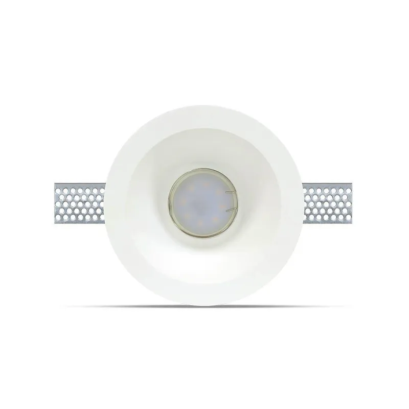 Oczko V-TAC Gips GU10 Wpuszczane Okrągłe FI.132 VT-773 - Białe