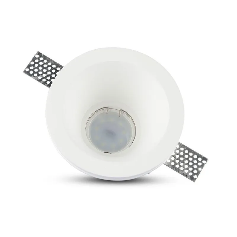 Oczko V-TAC Gips GU10 Wpuszczane Okrągłe FI.132 VT-773 - Białe