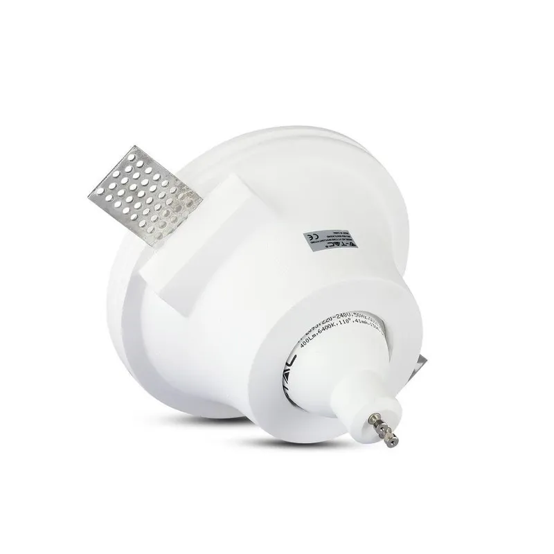 Oczko V-TAC Gips GU10 Wpuszczane Okrągłe FI.132 VT-773 - Białe