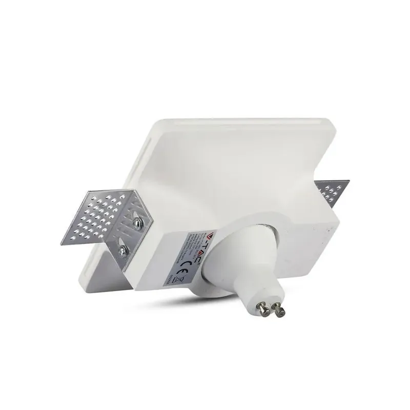 Oczko V-TAC Gips GU10 Wpuszczane Okrągłe 120x120 VT-714 - Białe