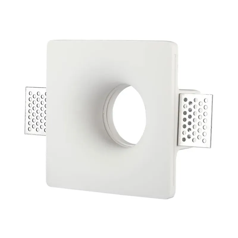 Oczko V-TAC Gips GU10 Wpuszczane Okrągłe 120x120 VT-714 - Białe