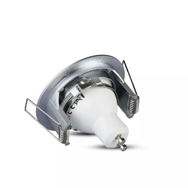 Oczko V-TAC Aluminiowe Odlew GU10 Okrągłe Srebrno Szary VT-774-MG