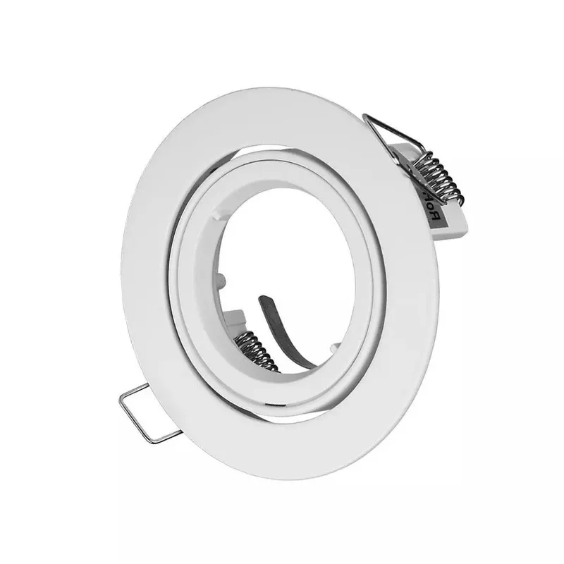 Oczko V-TAC Aluminiowe Odlew GU10 Okrągłe Ruchome VT-775-WH - Białe