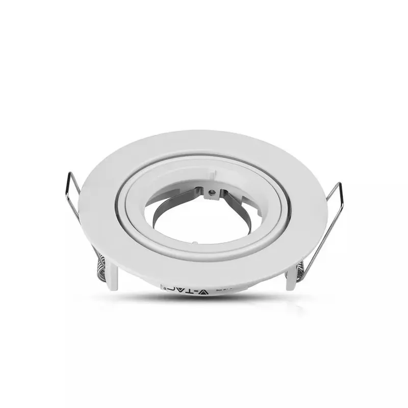 Oczko V-TAC Aluminiowe Odlew GU10 Okrągłe Ruchome VT-775-WH - Białe
