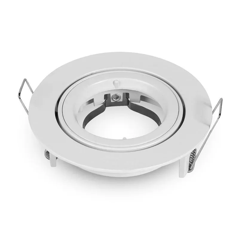 Oczko V-TAC Aluminiowe Odlew GU10 Okrągłe Ruchome VT-775-WH - Białe