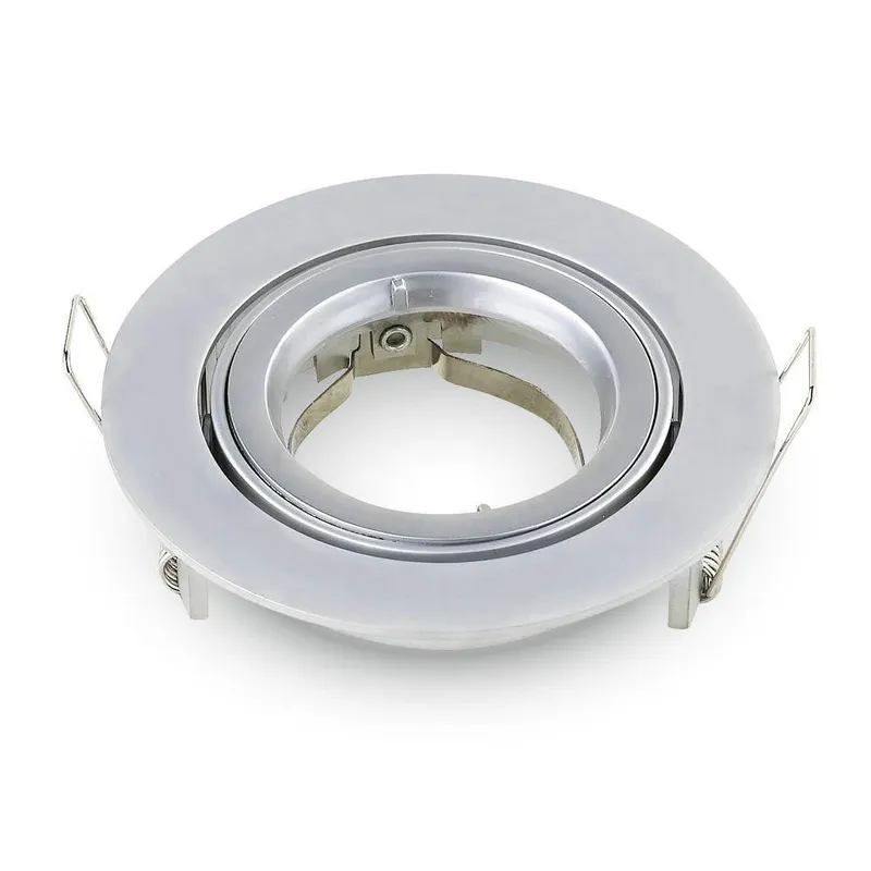 Oczko V-TAC Aluminiowe Odlew GU10 Okrągłe Ruchome Srebrno Szary VT-775MG