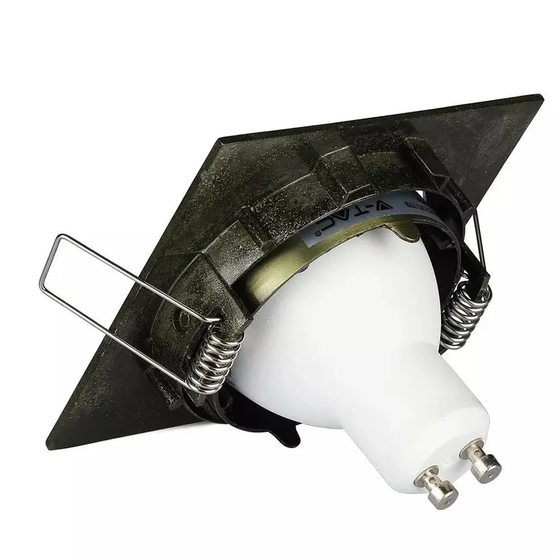 Oczko V-TAC GU10 Kwadrat Ruchome VT-779-SG 3 Lata Gwarancji - Złoty